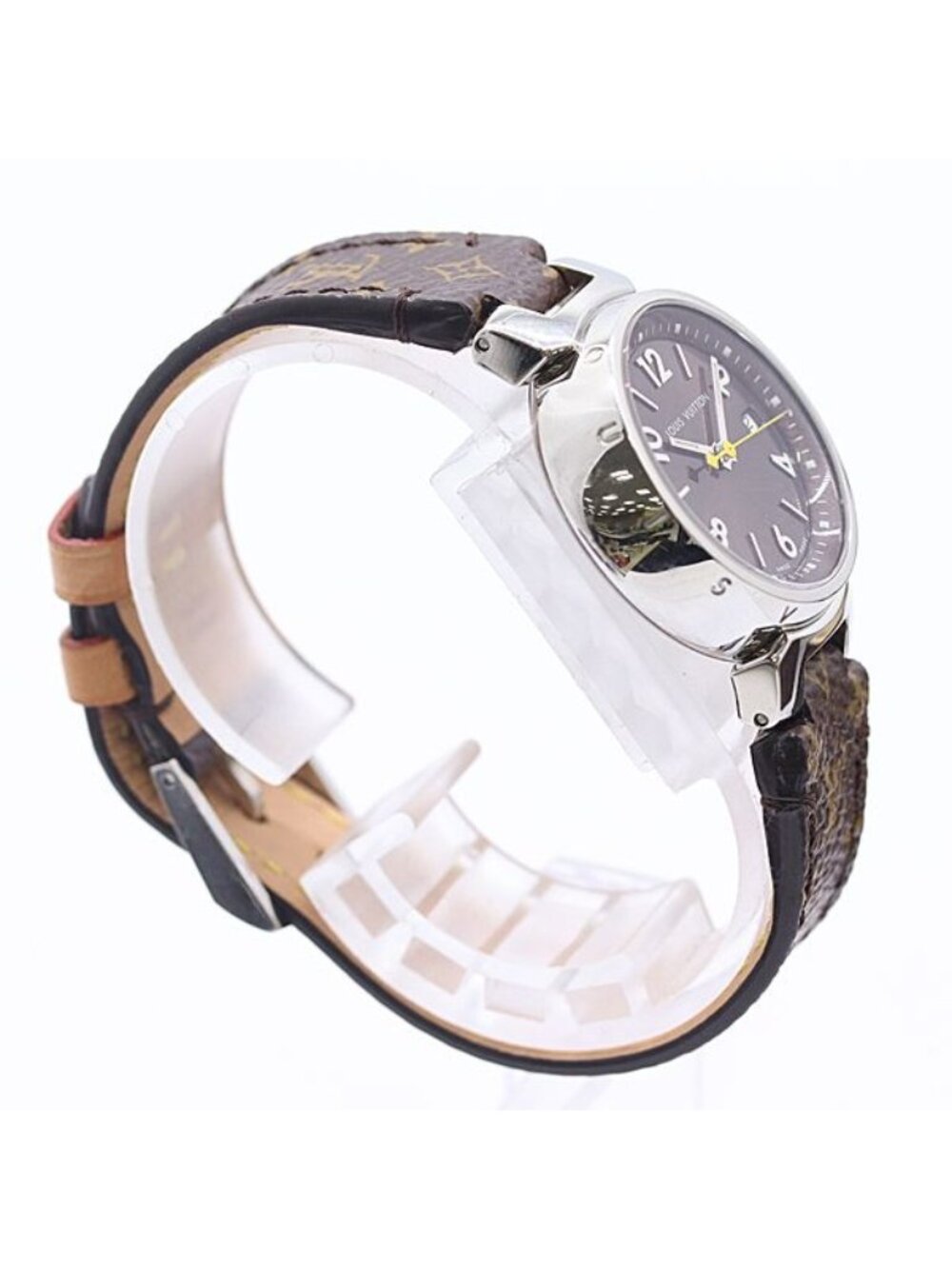 Louis Vuitton Tambour Quartz Brown Dial Watch - Picture 2 of 5